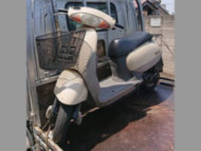 板橋区四葉(東京)で原付バイク ホンダ タクトの引き取り処分と廃車を無料で行いました！