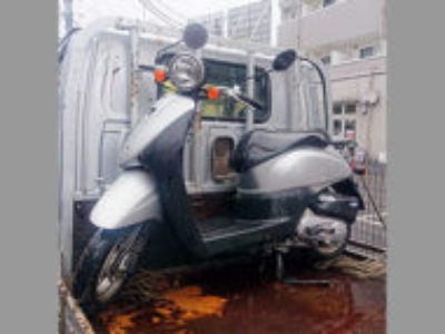八王子市東中野で原付バイクのホンダ トゥデイ FIを無料引き取りと処分