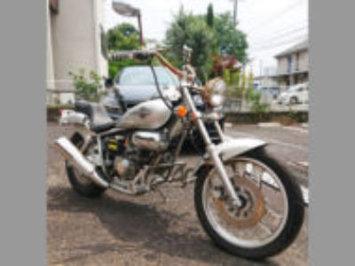 松戸市八ケ崎6丁目で原付バイクのホンダ マグナ50 シルバーを無料引き取り処分