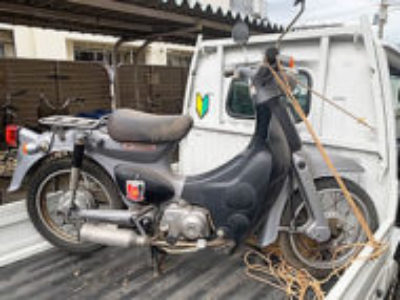 東京都板橋区前野町で原付バイク ホンダ リトルカブの引き取り処分を無料で行いました！