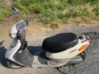 茨城県結城市で原付バイクのヤマハ JOG FI ホワイトを無料で引き取り処分と廃車
