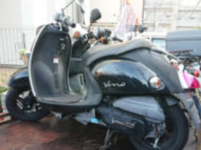 横浜市緑区鴨居4丁目で原付バイクのヤマハ ビーノ FI ブラックを無料引き取り処分