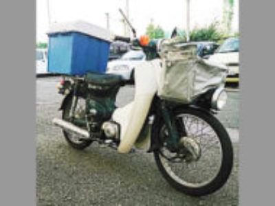 板橋区中台(東京)で原付バイクのホンダ スーパーカブ50 DX グリーンを無料処分と廃車しました！