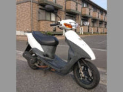八潮市垳で原付バイクのスズキ レッツ2(CA1PA) ホワイトを無料で引き取り処分しました