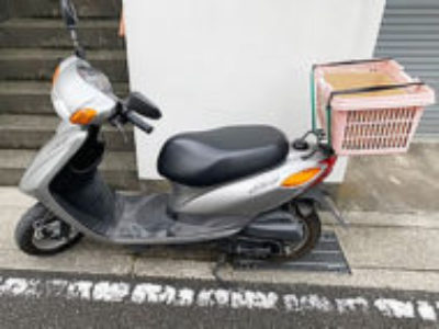 海老名市国分寺台5丁目で原付バイクのヤマハ JOG FI シルバーを無料で引き取り処分