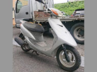 志木市柏町で原付バイクのヤマハ JOG(CV50) シルバーを無料引き取り処分と廃車手続き代行しました