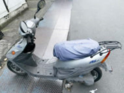 東京都板橋区高島平で原付バイクのヤマハ BJ50 フェアリーシルバーを無料引き取りと処分！