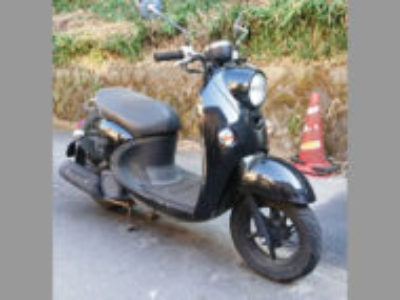 所沢市山口で原付バイクのヤマハ ビーノ FI ブラックメタリックXを無料で引き取りと処分しました