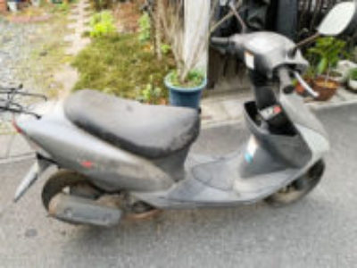 越谷市東越谷で原付バイクのスズキ レッツ2L コンビブレーキを無料引き取り処分と廃車