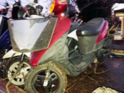 佐倉市上志津原で原付バイクのスズキ レッツ2を無料で引き取り処分