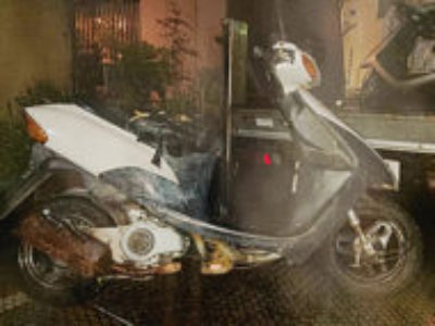 足立区谷在家で原付バイクのスズキ レッツ2 スタンダード(BB-CA1PA)を無料引き取りと処分