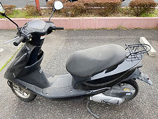 八王子市横川町で無料で引き取り処分と廃車をした原付バイクのホンダ Dio