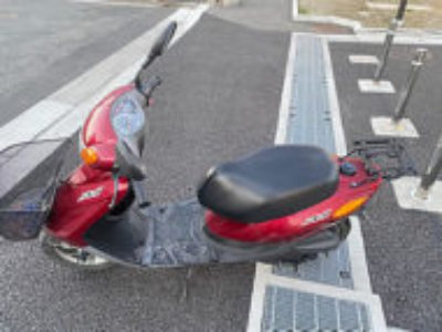 東京都足立区花畑で原付バイクのヤマハ JOG FIを無料引き取り処分と廃車手続き代行！