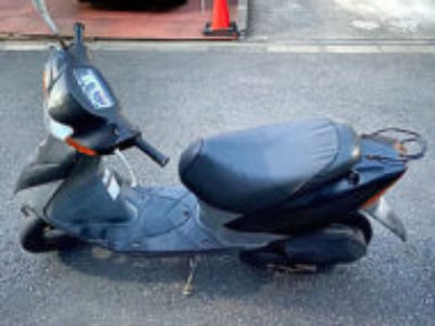東京都足立区南花畑で原付バイクのスズキ レッツ2 G ブラックを無料で引き取りと処分！