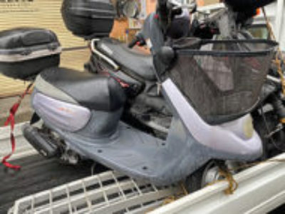 杉並区久我山(東京都)で原付バイクのヤマハ JOGポシェを無料で引き取り処分と廃車しました！