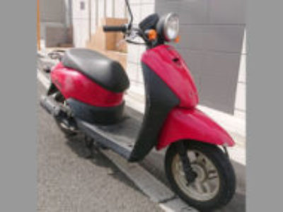 練馬区氷川台で原付バイクのトゥデイ FI ピュアレッドを無料引き取り処分と廃車手続き代行