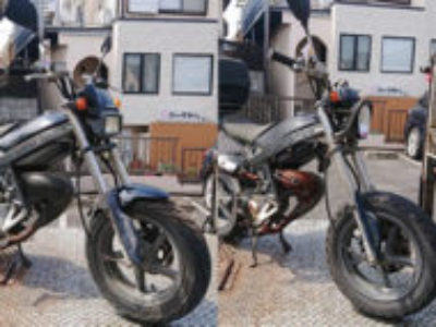 日野市日野本町で原付バイクのストリートマジック50 2台を無料引き取り処分