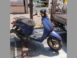 市川市新田で無料で引き取り処分と廃車をした原付バイクのトゥデイ