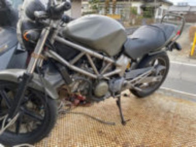 益子町で250ccバイクのVTR250を無料引き取り処分と廃車