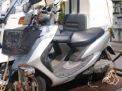 町田市木曽西で原付バイクのJOG/CV50Rを無料引き取りと処分