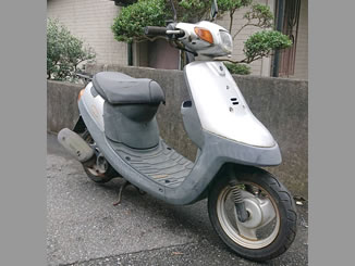 松戸市松戸で無料で引き取り処分と廃車をした原付バイクのアプリオ