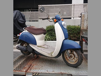 船橋市本町で無料で引き取り処分と廃車をした原付バイクのホンダ クレアスクーピー