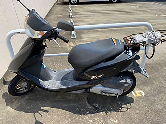 川崎市中原区下小田中で無料で引き取り処分と廃車をした原付バイクのホンダ Dio4スト