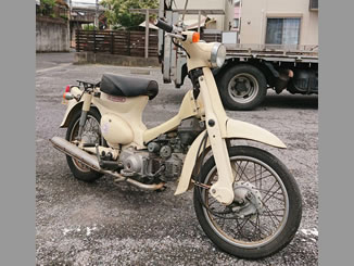 松戸市幸谷で無料で引き取り処分と廃車をした原付バイクのホンダ リトルカブ