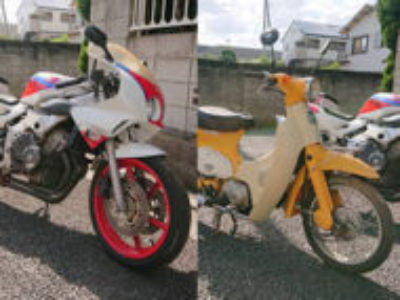 さいたま市桜区で250ccバイクと原付バイクの合計2台を無料で引き取り処分と廃車手続き代行