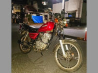 草加市で125ccバイクのスズキ GN125H レッドを無料で引き取り処分と廃車手続き代行