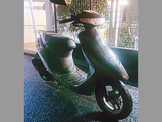 神奈川県横浜市青葉区にある原付バイクのホンダ スーパーDio ブラック色を無料で引き取り処分