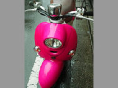 川口市の原付バイク ヤマハ ビーノ FI ピンク(エンジンかからず)を無料で引き取り処分しました