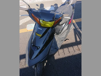 小山市で無料で引き取り処分した原付バイク スーパー JOG ZR ブラック2(エンジンかからず)