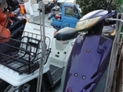 川崎市で原付バイク ジャイロXとライブDio ZXを1台無料・1台有料で引き取り処分しました！