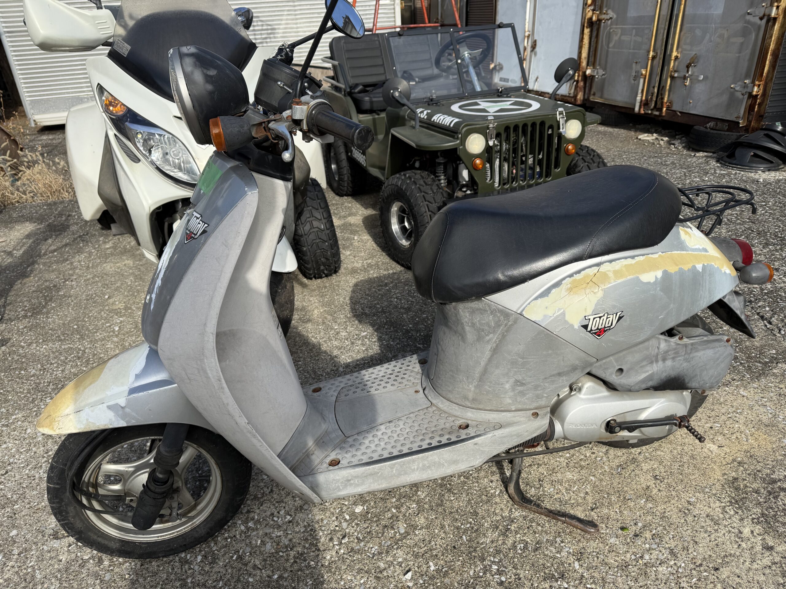 東京都大田区萩中へ原付バイクの無料廃車処分　ホンダ　トゥディ50